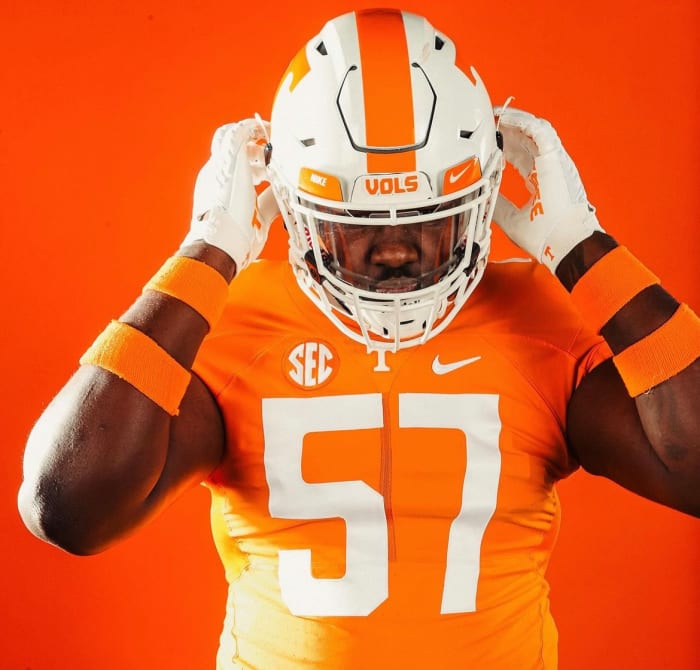 2025 4-star DL Bryce Jenkins during an unofficial visit to Tennessee. (Photo courtesy of Bryce Jenkins)